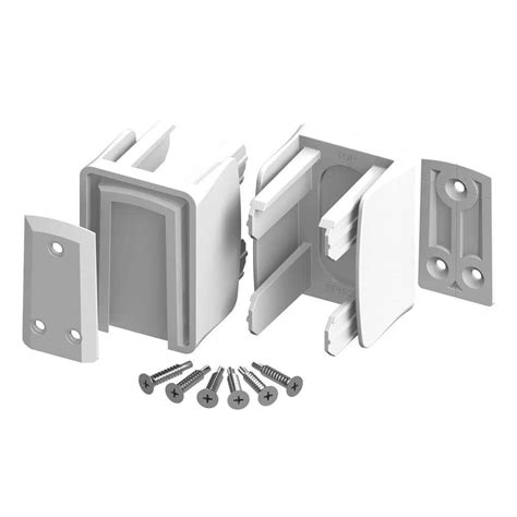 metal vinyl fence brackets|angle brackets for vinyl fence.